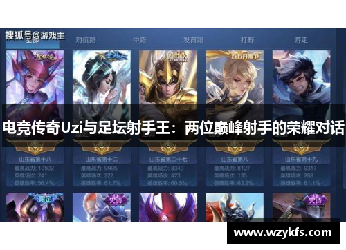 电竞传奇Uzi与足坛射手王：两位巅峰射手的荣耀对话